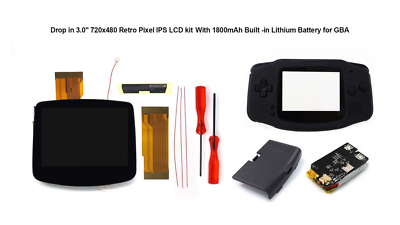 hispeedido製IPS液晶V5搭載ゲームボーイアドバンス クリアブラック Amazon.com: HISPEEDIDO V5 3.0 inch Screen Pre-laminated LCD