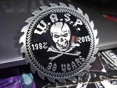 W.A.S.P Metal Pin Badge Heavy Metal Tank Saxon Priest