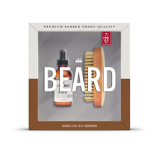 NEW Cremo Men s Duo Grooming Set Bourbon Vanilla Beard Oil Beard Brush