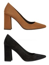 GEOX BIGLIANA D16PWC scarpe donna sandali decollete decolte pelle camoscio tacco