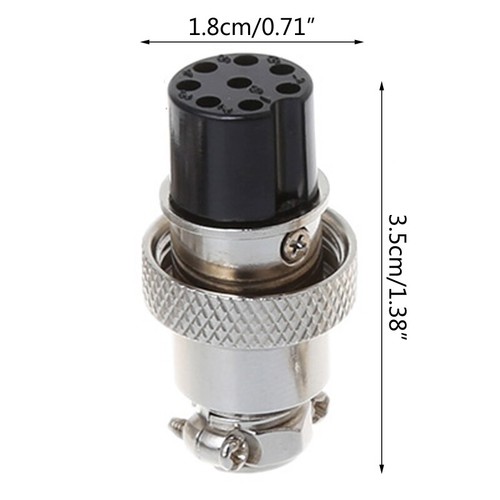 GX16 3/4/8 Pin Female Circular Butting Aviation Socket Plug Wire Panel Connector - Picture 7 of 9