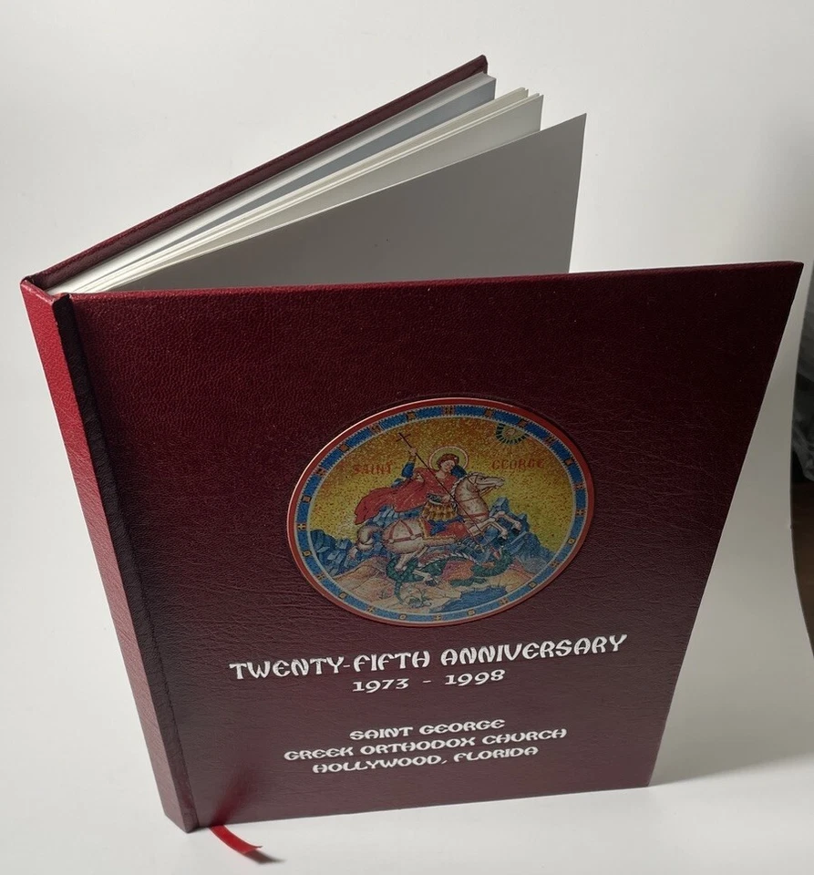 SAINT GEORGE GREEK ORTHODOX CHURCH HOLLYWOOD FLORIDA 25TH ANNIVERSARY BOOK 1998 - Image 2 of 4