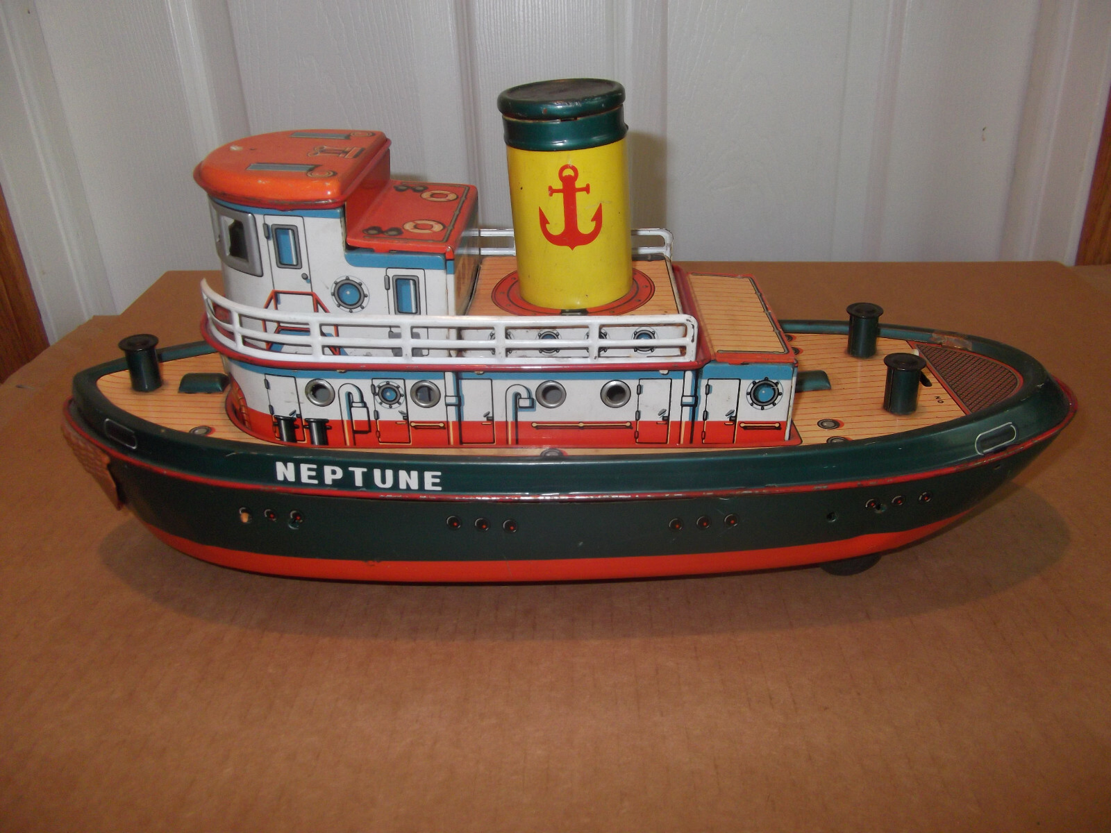 vintage metal toy boats