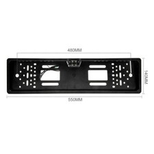Kit Portatarga con Telecamera 170° + Specchietto Retrovisore Monitor 4.3" HD - Miniatura 1