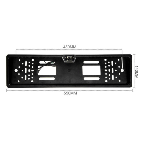 Kit Portatarga con Telecamera 170° + Specchietto Retrovisore Monitor 4.3" HD