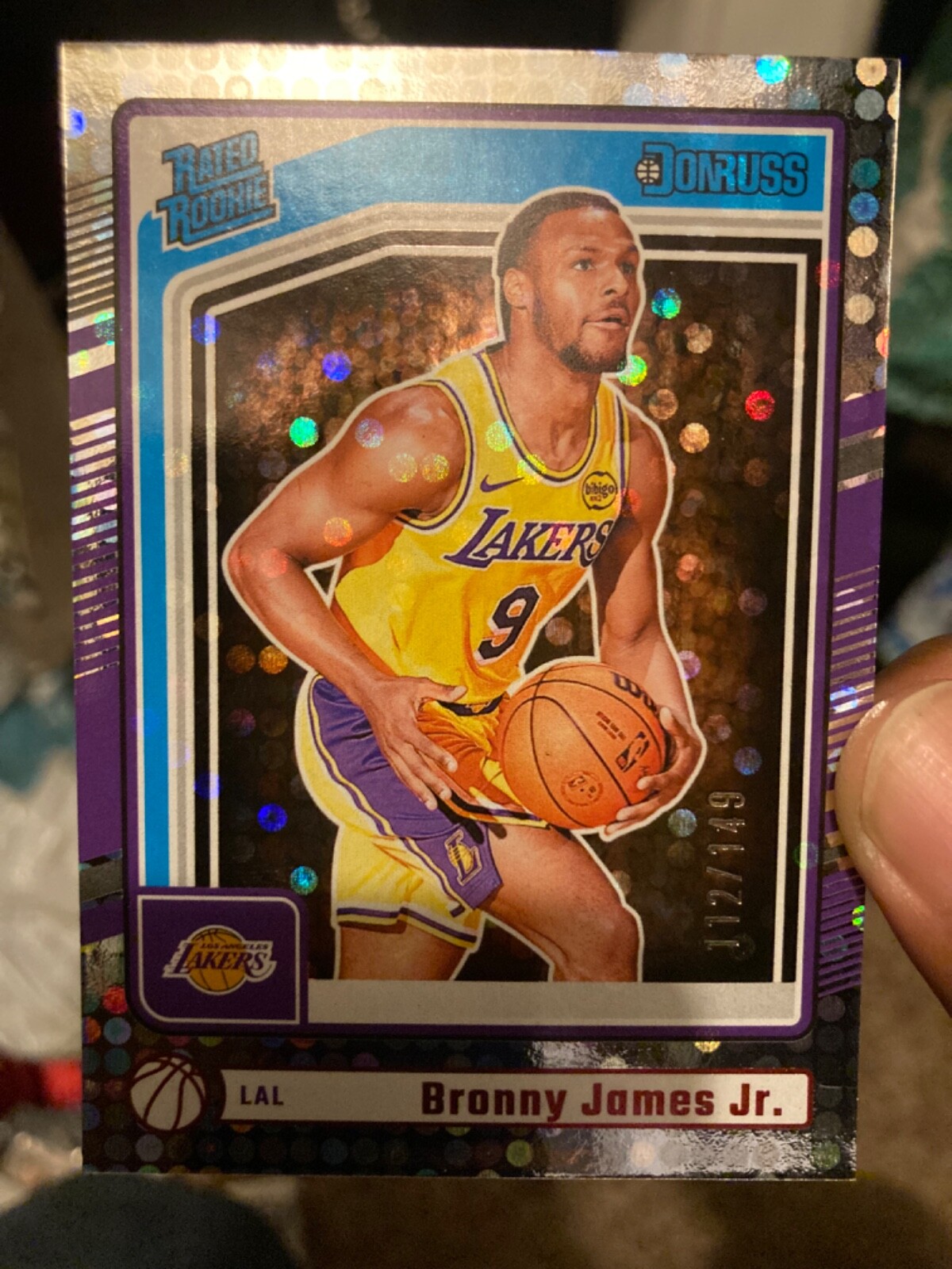 2024-25 Panini Donruss Bronny James Jr. RC #243 Holo Laser 112/149