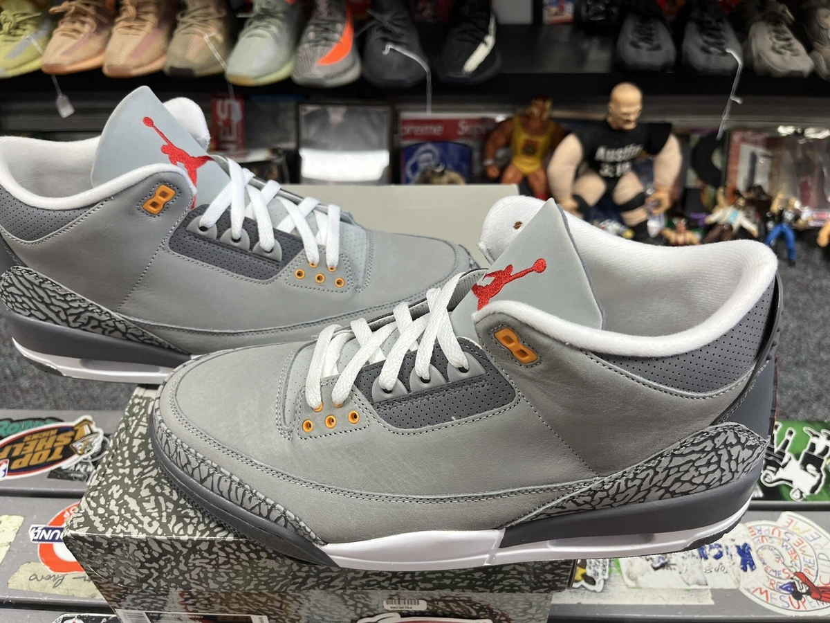New Air Jordan 3 Cool Grey 2021 Size 13 Rare Retro Authentic Basketball MJ OG J3