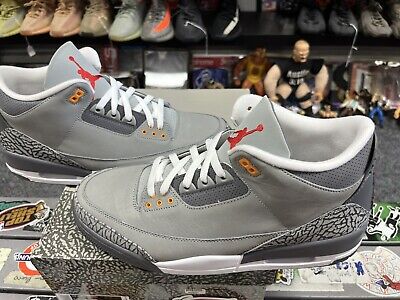 New Air Jordan 3 Cool Grey 2021 Size 13 Rare Retro Authentic New Air Jordan 3 Cool Grey 2021 Size 13 Rare Retro Authentic