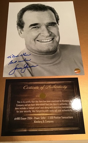 James Garner Autograph 8x10 photo COA Tv Movie Great Actor - Picture 2 of 6
