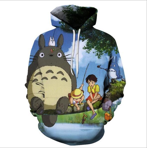 Woman Hat hoodie My neighbor totoro printed Pullover Pocket hoodie M-6XL |  eBay