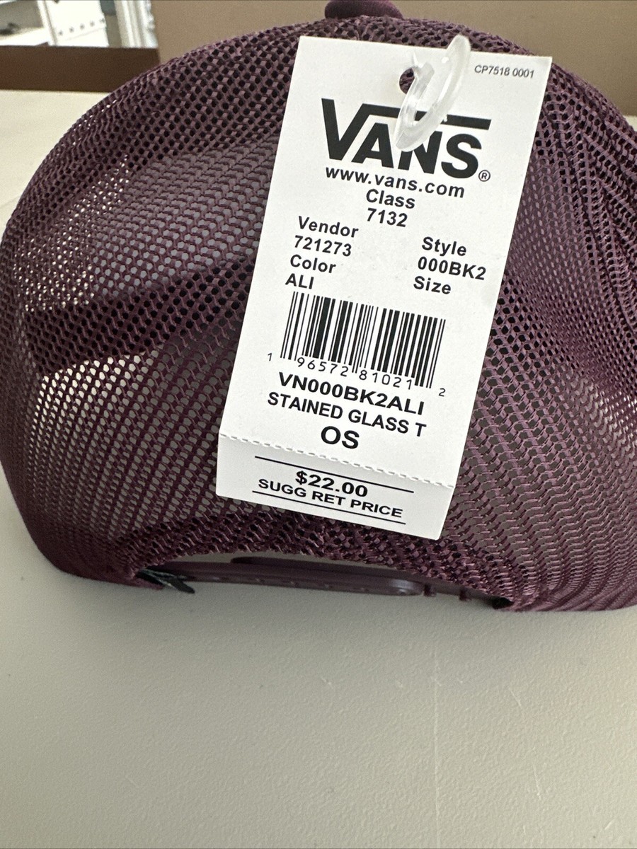 Vans Womens Trucker Snapback Cap Mesh Catawba Grape OS | eBay