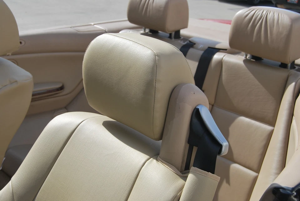 BMW 325CI CONVERTIBLE 2000-2005 VINILO PERSONALIZADO 2 FUNDAS ASIENTO DELANTERO 13 COLORES Foto 3 de 4