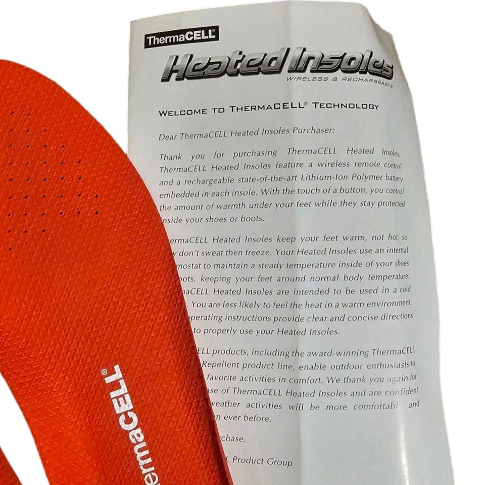 Plantillas térmicas ThermaCELL con control remoto inalámbrico THS-02 talla S hombres 3,5-5, mujeres 4,5-6 Foto 3 de 4