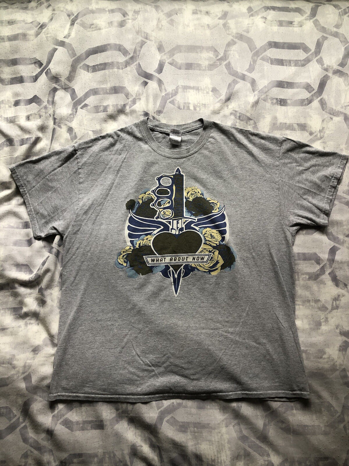 Bon Jovi 2013 Tour Grey XL T-Shirt Excellent Condition