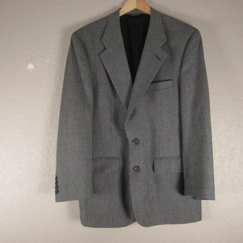 Vintage Burberrys 2 Button Sport Coat Mens Chest 43" Herringbone 100% Wool USA