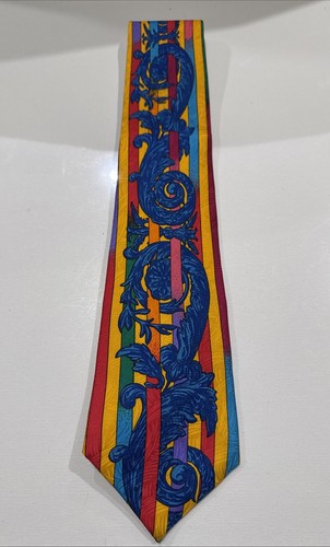 RUSH LIMBAUGH No Boundaries Men's 100% Silk Necktie USA w/Gold Chain