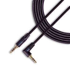 SatelliteSale 3.5mm Jack Audio Stereo Right Angle 90 Cable Aux Cord