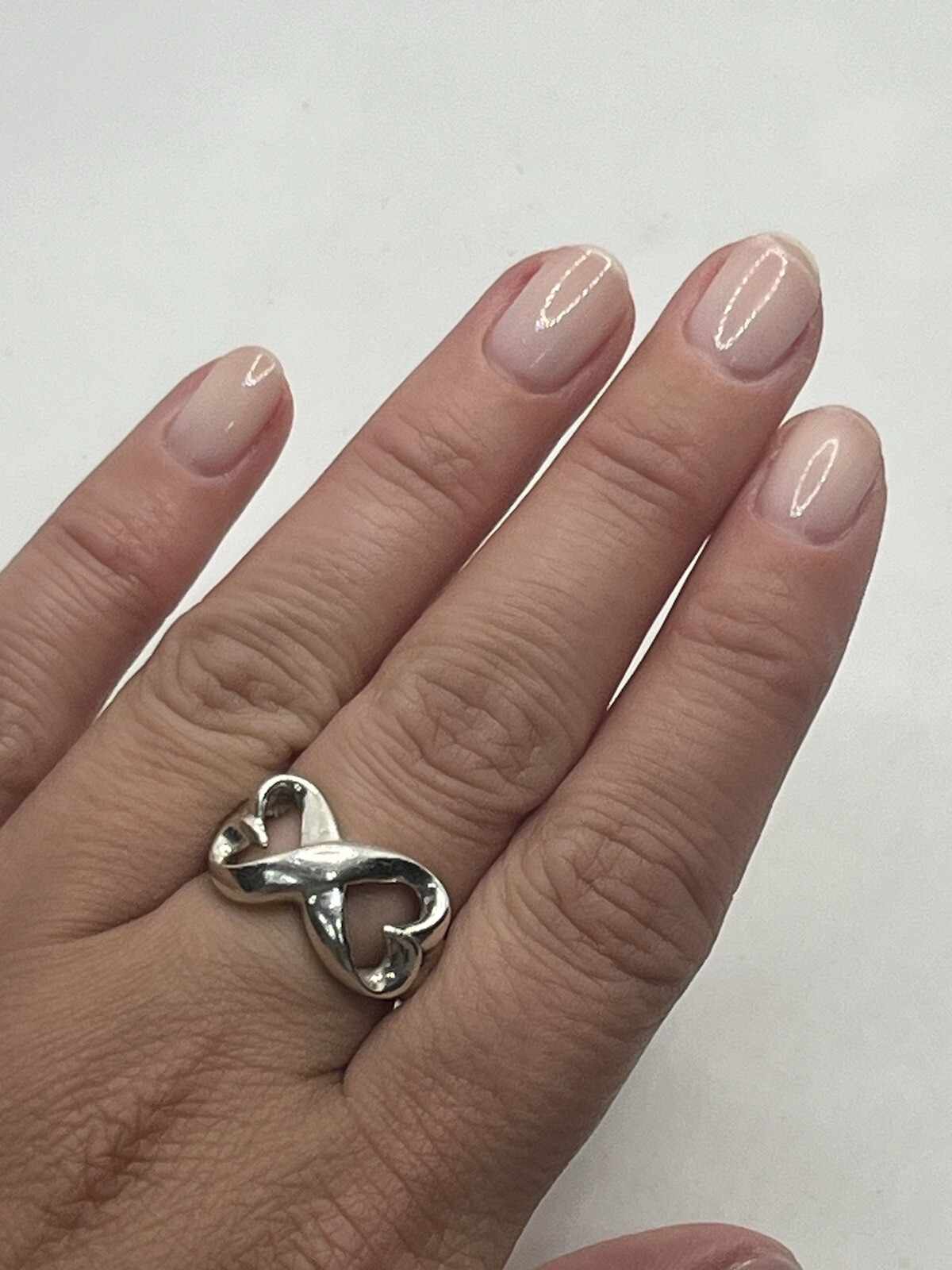 Sterling silver interlocking double infinity hear… - image 9