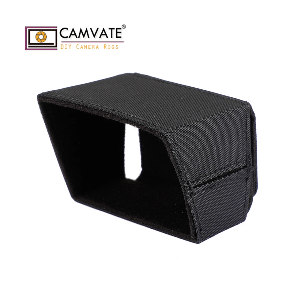 Campanas LCD CAMVATE parasol para cámara videocámara DSLR con pantalla desplegable de 3" Foto 2 de 4