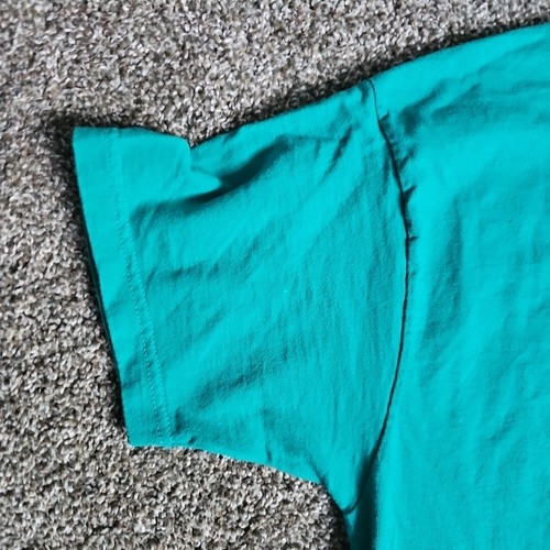 Y2K Cincinnati Zoo Shops Gift Shop Employee Size Large Short Sleeve Green Shirt - Picture 2 of 8