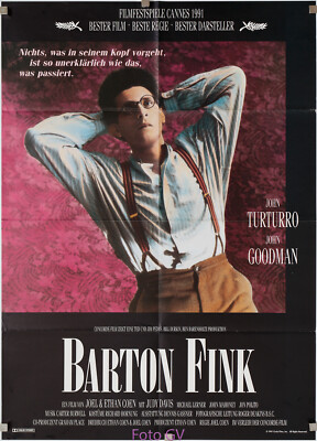 Plakat Barton Fink 1991 Joel Coen,Ethan Coen,John Turturro,John Goodman,Buscemi
