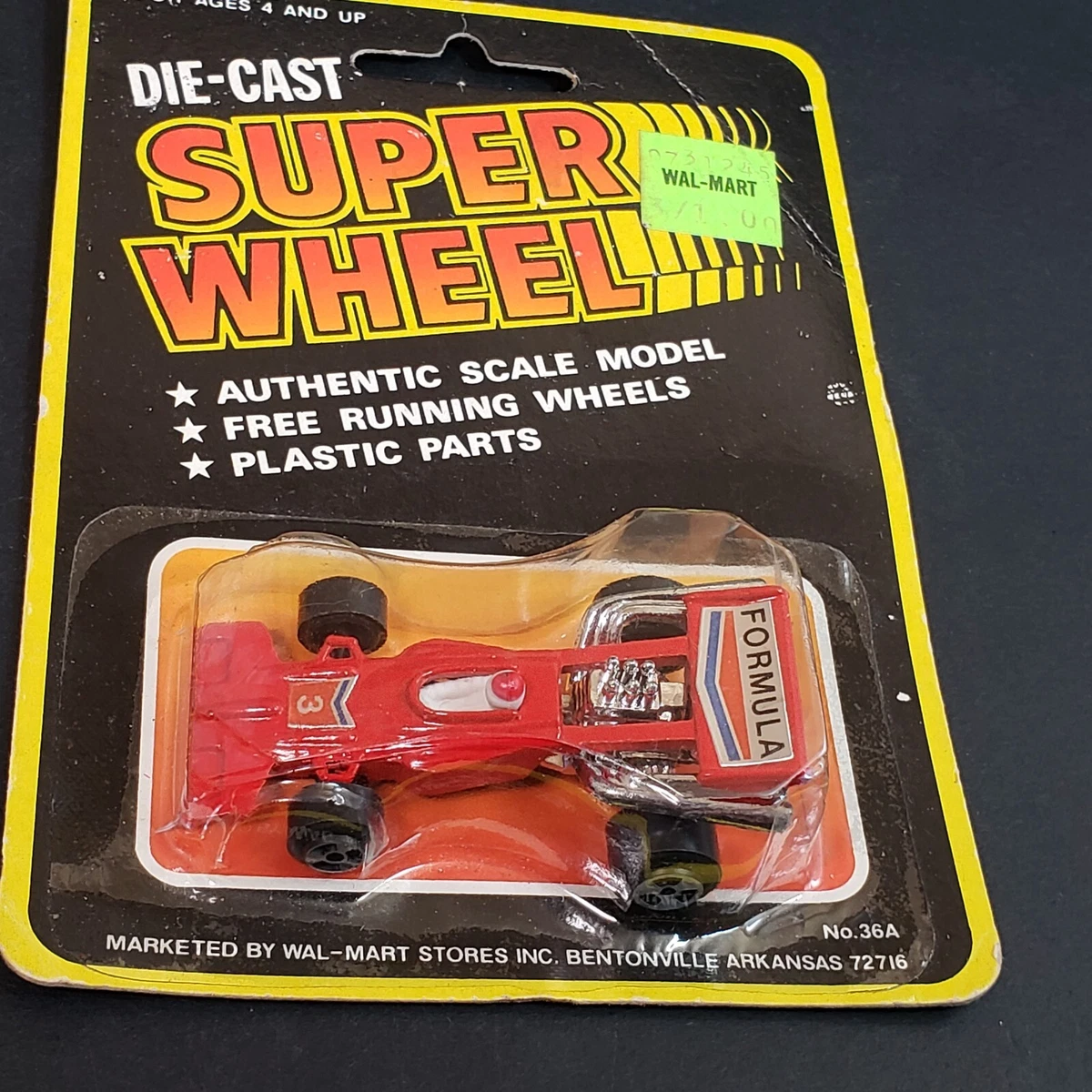 SUPER WHEELS BRAND 1/64 DIECAST FORMULA 1 NIP MADE HONG KONG 1975