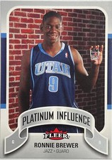 2006-07 Fleer #PI-RB Ronnie Brewer Michael Jordan's Platinum Influence