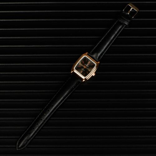 Orologio da polso donna classico retrò quadrante quadrato pelle analogico quarzo donna piccolo - Foto 36 di 44