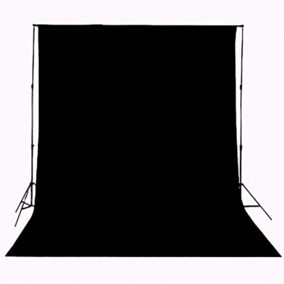 Solid Black Muslin Backdrop | 8X10Ft Photography Background for Portraits