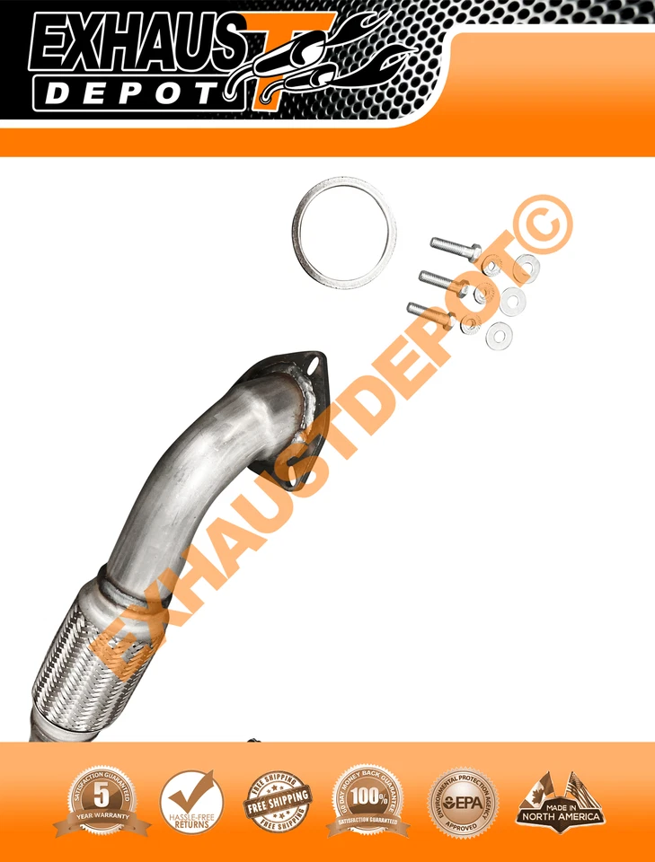 2004 2005 2006 2007 2008 PONTIAC WAVE 1.6L DIRECT-FIT FRONT FLEX PIPE - Image 2 of 4