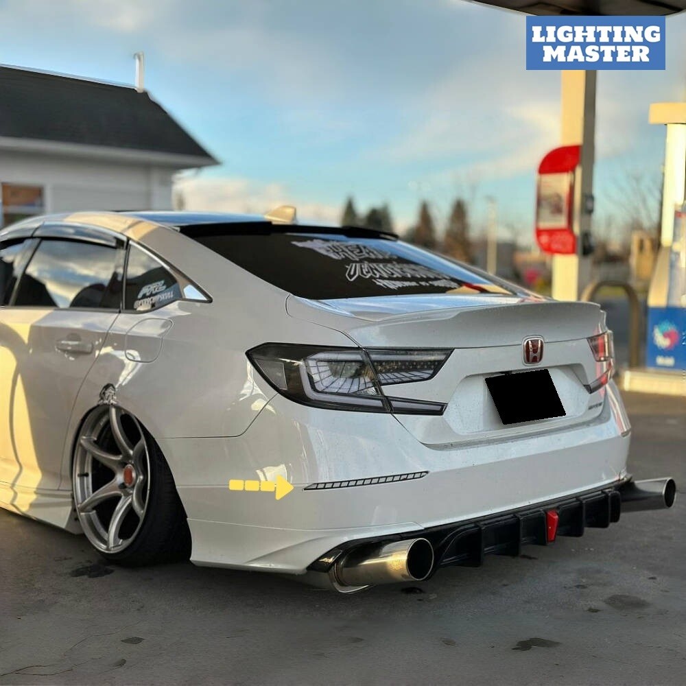 Rear Bumper LED Reflector Fits Honda Accord 2018-2022 Clear Lens w/ Dynamic