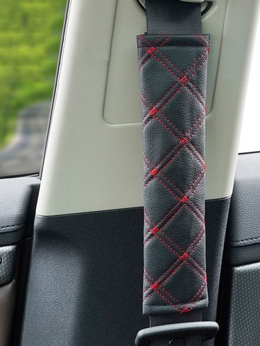 2x Car Safety Seat Belt Shoulder Pad Cover Harness Protector Pads Accessories - Picture 7 of 8