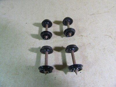 435x Vintage Kadee USA 4 Achsen + 8 Räder Metall Abstand 15mm Ho 1:87