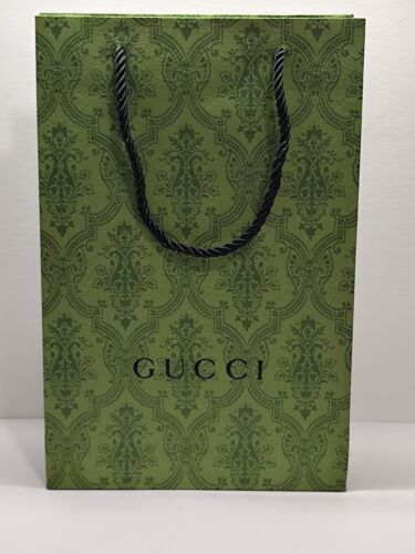 Gucci Busta GG Shopping Bag Gift Bag Busta di carta con manici di stoffa h. 29cm - Foto 6 di 7