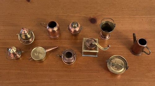 Lot Of Copper And Brass Miniatures - Picture 3 of 6