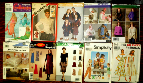 Lot of 124 Sewing Patterns Women/child Mixed UC FF Simplicity Butterick McCall's - Picture 3 of 16