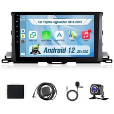 Car Stereo for Toyota Highlander 2014 2015 2016 2017 2018 2019-10.1 Inch Touc...