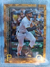 2025 Topps Series 1 Bryan De La Cruz Gold Diamante #'d /50 Pittsburgh Pirates 