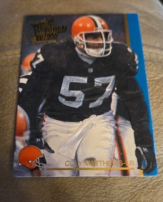 Clay Matthews 1991 Action Packed All-Madden #36 Cleveland Browns Football Card