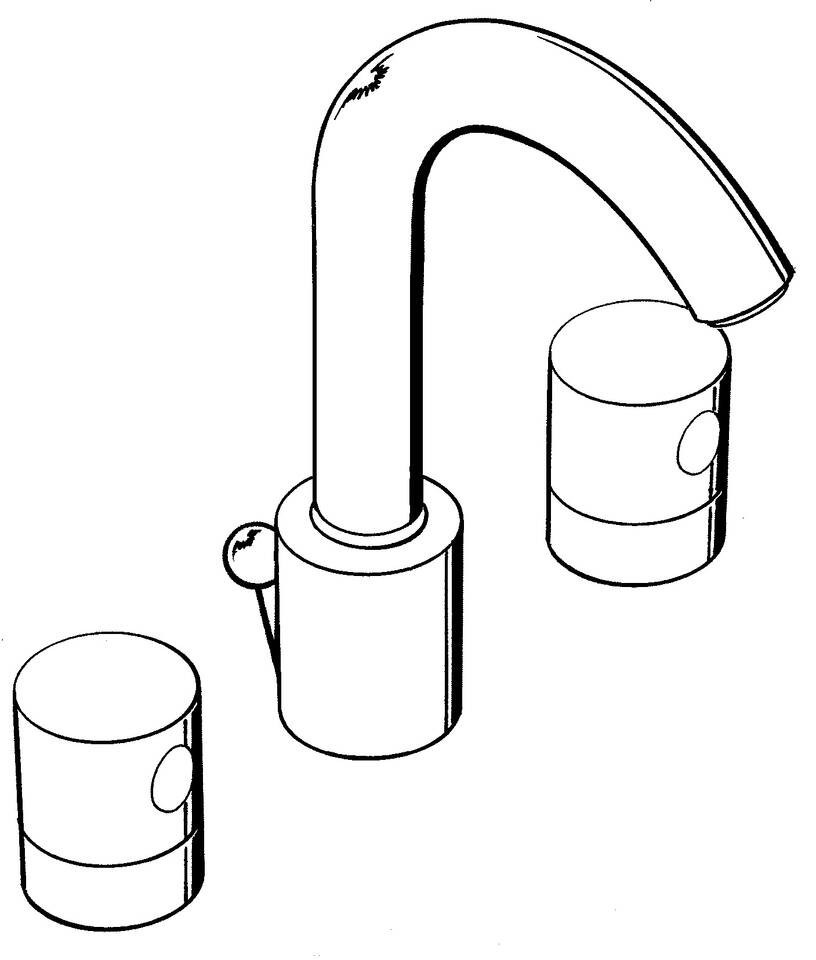 Axor Uno Chrome Basin Mixer with Zylindrical Handles 38033000