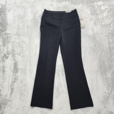 NEW Maurices Pants Womens 5/6 Black SMART Bootcut Relaxed Stretch Office Career