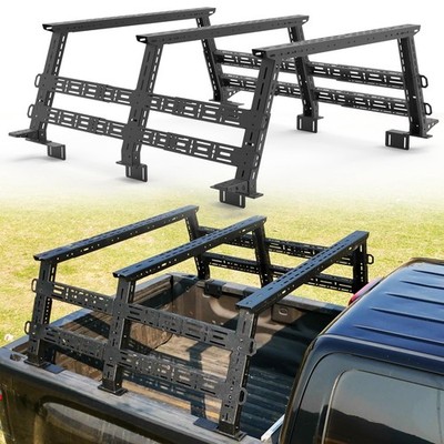 Adjustable 16'' to 25'' High HD Overland Ladder Racks with 4Crossbars for Raptor