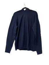 Peter Millar Crown Crafted Excursionist Flex Hoodie Medium Blue Pullover Wool