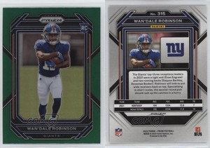 2022 Panini Prizm Rookies Green Prizm Wan'Dale Robinson #315 Rookie RC