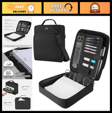 3-Inch 3-Ring Zipper Binder with Shoulder Strap, D-Ring, 700 Sheet Capacity, Fit