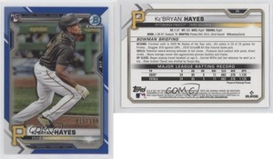 2021 Bowman Chrome Blue Refractor /150 Ke'Bryan Hayes #29 Rookie RC
