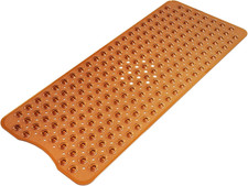 Shower Mat Non Slip 40 x 16 Inches, Shower Stall Mats with Suction Cups and Drai