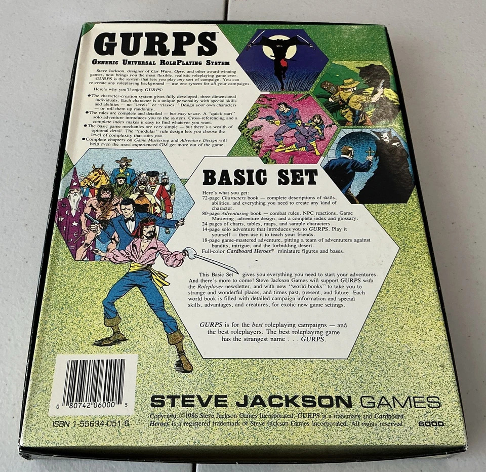 VTG 1986 GURPS Basic Set (2E) Role Playing RPG Game Steve Jackson - UNCUT -100% - Image 3 of 4