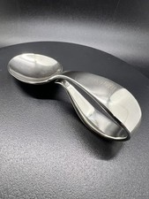 TIFFANY  CO. Sterling Silver Curved Handle Baby Spoon Without Monogram -Vintage