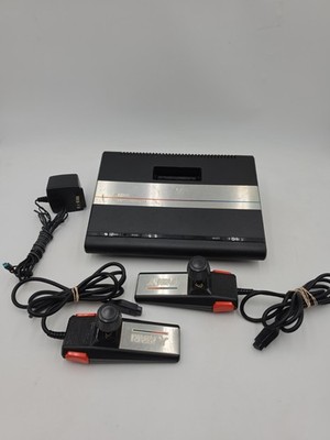 Retro Atari 7800 ProSystem Video Game Console Lot (2 CX24 Controllers) Untested